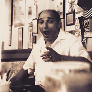 Tommy Pappas in the diner